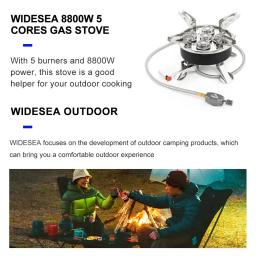 Widesea-Camping Tourist Burner, Fogão a Gás Portátil, Panelas, Piquenique, Churrasco, Suprimentos Turismo, Exterior, Recreação, 8800W - Image 6