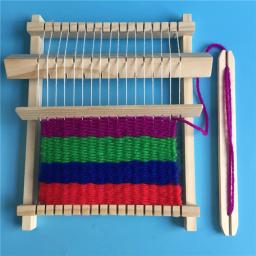 Máquina De Tricô De Mão De Madeira, DIY Weaving Frame, Ferramenta De Tecido Ajustável, Feito À Mão Para Iniciantes, Brinquedo Intelectual, Brinquedo DIY para Crianças - Image 2
