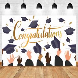 Feliz Graduação Festa Banner Backdrop, Parabéns Personalizado Classe Grad de 2024, Pós-Graduação Fotografia Cartaz, Decoração De Fundo - Image 4