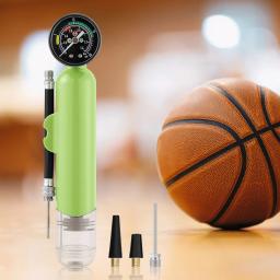Portátil leve mão bomba de ar com manômetro, prático bola bomba, basquetebol, ioga, voleibol, futebol, futebol - Image 3