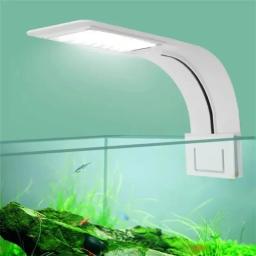 Super Slim À Prova D' Água LED Aquário Luz, Clip-On Lâmpada, Aquário, Planta Crescer Iluminação, Plug UE, Fish Tank Suprimentos, 1Pc - Image 2