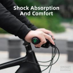 Rockbros ultraight apertos de bicicleta esponja manopla mtb punhos mountain bike lidar com guiador acessórios de ciclismo anti-skid - Image 3