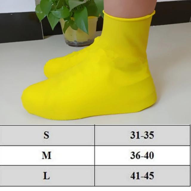Capa Impermeável para Sapatos de Silicone Grossa, Ideal para Chuva e Ciclismo, Protege Botas de Borracha e Sapatilhas