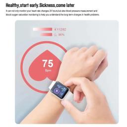 Relógio Digital Smart Sport para Homens e Mulheres, Tela Colorida, Exercício, Frequência Cardíaca, Pressão Arterial, Monitoramento Bluetooth, Em Estoque - Image 4