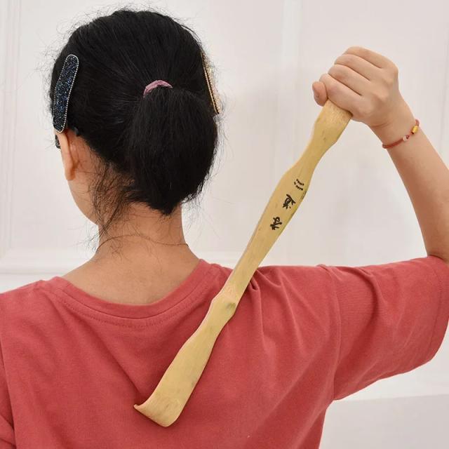 Raspador de Bambu Leve Ferramenta de Massagem para Costas 1 unidade