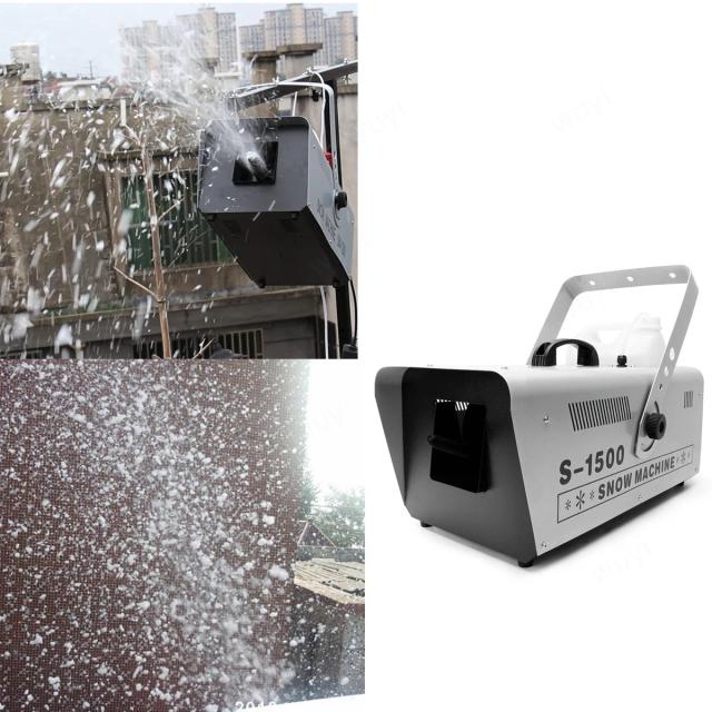Máquina de Fazer Neve para Fotografia e Eventos - 1500W, Controle DMX512, Ideal para Natal, Casamentos e Teatros