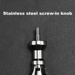 Aço inoxidável ergonômico pesca roda punho, peças de aperto de substituição, parafuso-no botão, substituição Reel Handle, confortável - Image 4