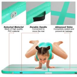 2 metros de ginástica inflável pista de ar caindo para crianças trampolim de piso de pista de ar para uso doméstico/treinamento/cheerleading - Image 5