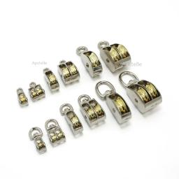 Corda de elevação rolo polia roda escalada mini polias metal bainha liga zinco katrol wiel - Image 1
