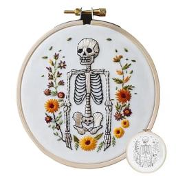 Avançado Kit Bordado Outono para Adultos, Mão Criativa Bordados, Acessórios Engraçados Do Dia Das Bruxas, Spooky - Image 4