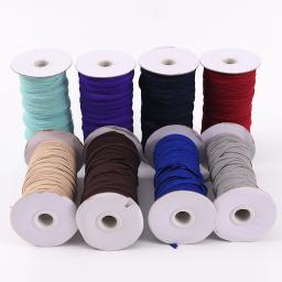 Coloridas bandas elásticas planas, alta corda elástica, elástico, fita do Spandex, costura Trim, cinto banda, acessório do vestuário, 5Y, 3mm, 6mm - Image 2