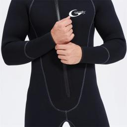 Fato de mergulho com chapéu para proteção do aquecimento, Front Zipper Opening Hood, Surfing Suit, 5mm - Image 5