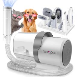 Kit de limpeza para animais de estimação, tosquiadeiras para cães, sucção a vácuo de 2,5 l, 99% dos pelos de animais de estimação, soprador de água para animais de estimação, vácuo de baixo ruído, 7 ferramentas - Image 1