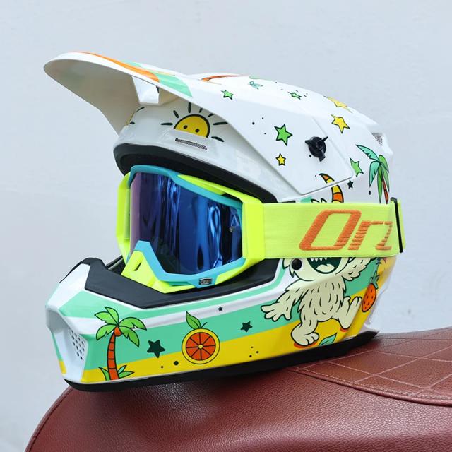 ORZ-903 Capacete Off-road para Motocicleta Coberto Downhill Montanha Todas as Estações