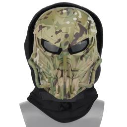 Paintball máscara protetora, máscara de Airsoft tático, Justiceiro, Halloween Cosplay, campo, camuflagem, máscaras faciais completas - Image 1