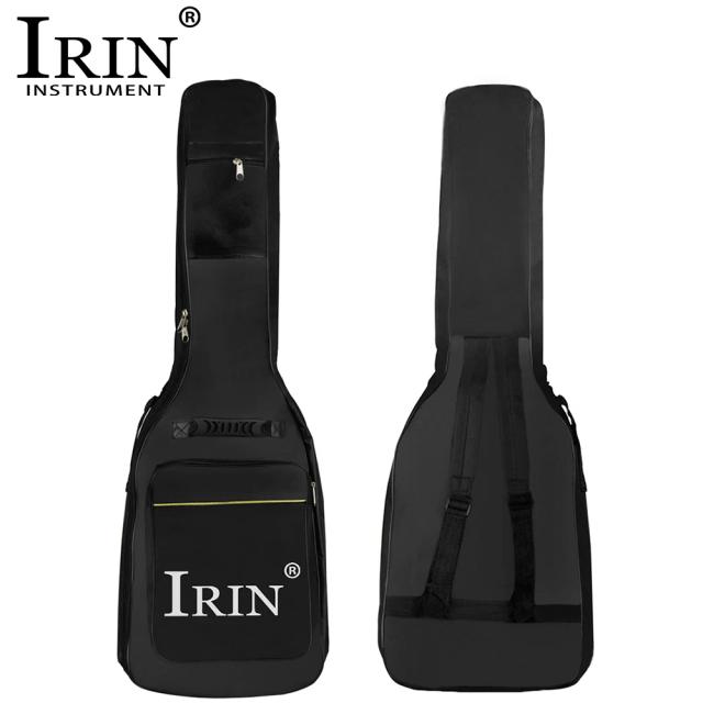 Capa de Guitarra Irin 600D Impermeável com Alças Duplas Acolchoadas e Compartimentos para Guitarra Elétrica