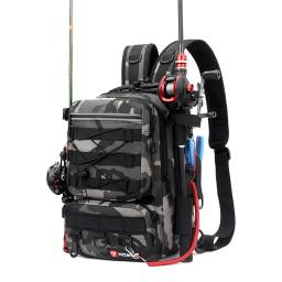 Camuflagem Isca Sacos De Pesca, Mochila Multi-Funcional, Esportes Ao Ar Livre, Grande Capacidade Rod Tackle Bag - Image 4