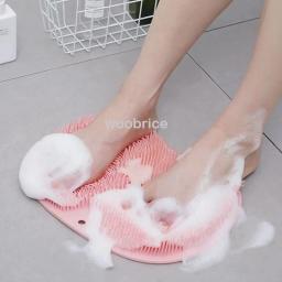 Silicone Rub Back Brush para Banheiro, Almofada de Pé de Lavagem Antiderrapante, Massagem Duche com Otário, Massagem de Banho, Escova Esfoliante - Image 4
