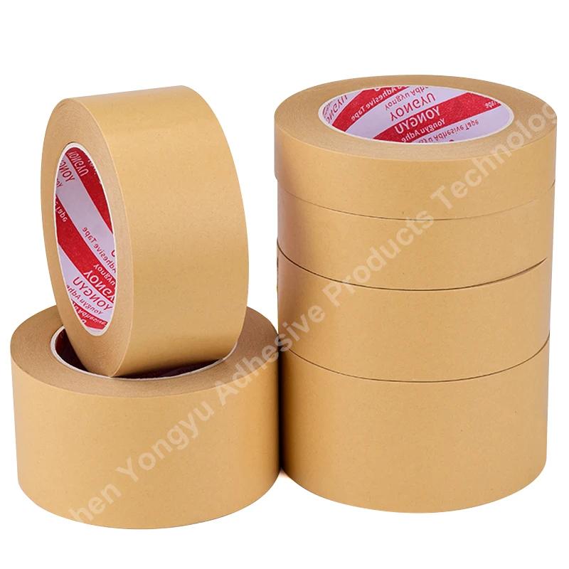 Fita adesiva decorativa Gomada Reforçada, Papel Kraft autoadesivo, Embalagem de selagem de caixa Flatback, 50m por rolo - Image 1