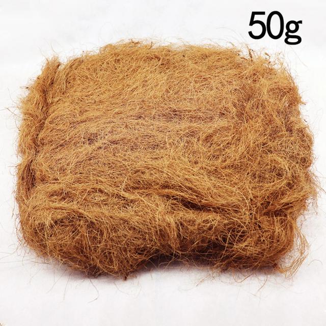 Cobertura de Vaso de Fibra de Coco Natural: Artesanato Eficaz Contra Insetos e Proteção do Solo para Flores e Ninhos de Pássaro, Disponível em 50g e 100g