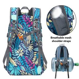 35l dobrável à prova dlightweight água mochila de armazenamento ao ar livre leve impressão sólida acampamento montanhismo mochilas viagem xa314q - Image 2
