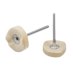 Pano de polimento de algodão 3mm 2.35mm polir rodas moedor para jóias de prata ouro metal ferramentas abrasivas branco forma redonda almofada - Image 5
