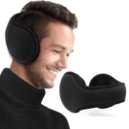 Inverno unisex quente pele earmuffs para homens veludo orelha muffs engrossar mais quente capa de orelha ao ar livre ciclismo esqui protetor de orelha de pelúcia novo - Image 1