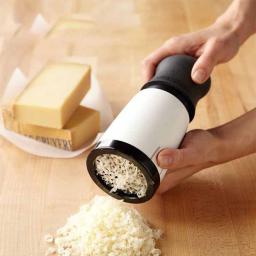 Ralador De Queijo Portátil Rotativo, Ferramenta De Cozinha Versátil Para Queijo E Legumes, 1 Pc - Image 1
