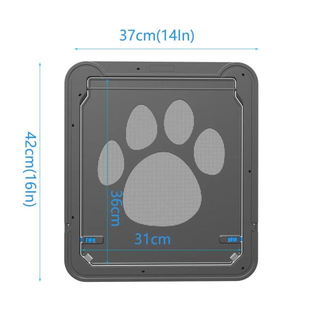 Porta de Tela Magnética com Fechadura Automática para Animais de Estimação - Ideal para Cães e Gatos