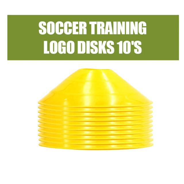 Conjunto de 10 Cones de Futebol com Suporte Prático para Treinamento e Jogos ao Ar Livre