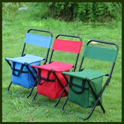 Cadeira de acampamento dobrável portátil com caixa, cadeira, ultraleves, viagens, caminhadas, piquenique, ferramentas de acampamento, campings ao ar livre, cadeiras para praia, pesca - Image 2