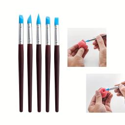 Conjunto de ferramentas de argila polimérica para adultos e crianças, cerâmica ferramenta de argila seca, cozimento, desenho, pontilhando, moldagem, forno de cerâmica, 25pcs - Image 5