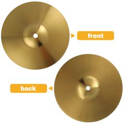 Conjunto de tambores de percussão de bronze acessórios cymbal tambor chapéu bater peças baixo volume pacote passeio sizzler parte símbolos - Image 5