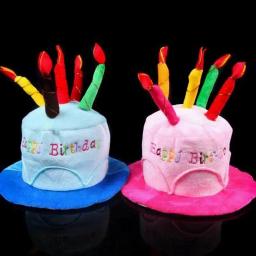 Bonés de aniversário para crianças e adultos, chapéu com velas de bolo, design de festa de aniversário, acessórios, produtos, decoração de natal e halloween - Image 3