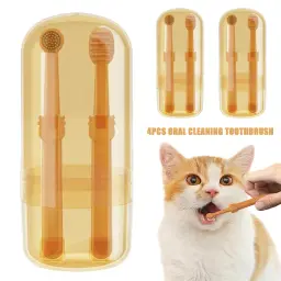 Dentes branqueamento cão e gato Silicone Soft Toothbrush, Oral Care, Puppy Toothbrush, Pet Kit, limpeza dos dentes, Pet fornecimentos - Image 1