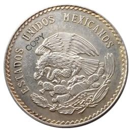 Uncirculated 1947 ou 1948 méxico 5 pesos moedas de cópia estrangeira de prata - Image 3