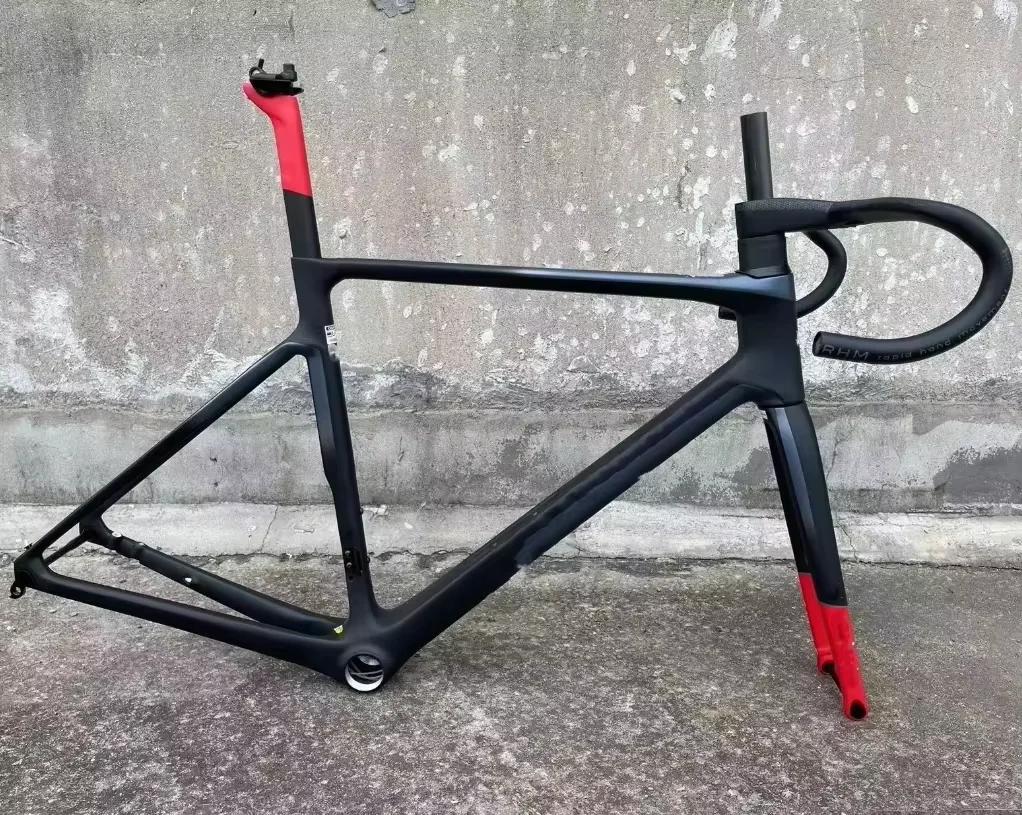 Coln V4RS quadro de bicicleta de estrada de fibra de carbono cor personalizável quadro à prova de vento T1000 freios a disco de fibra de carbono podem ser adaptados para DI2 - Image 1