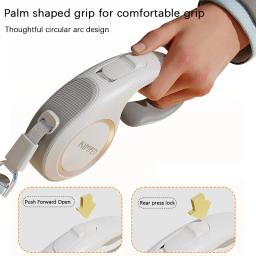 Trela telescópica automática para cães de estimação, adequada para pequenas e médias dimensões, profissão diária, novo, 3m, 5m - Image 2