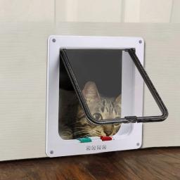 Plástico porta buraco para Pet segurança suprimentos, controle de acesso e direcional, gato e cães, 4 opções - Image 1