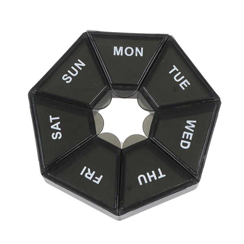 Casos De Comprimidos De Plástico Portátil, Tablet Titular, Candy Box, Tablet Dispenser, Pill Container, Organizador De Viagem, 7 Dias - Image 1