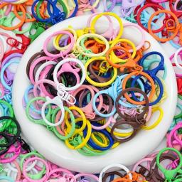 Ganchos de fecho lagosta coloridos, fechos banhados a metal para fazer jóias diy, chaveiro de cachorro, acessórios de pulseira - Image 6