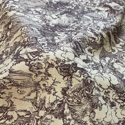Tecido popeline para pano de costura, 100% algodão, pintura retro, Patchwork Designer artesanal, vestidos e saia DIY, crianças e bebê, 145 cm x 50cm - Image 2