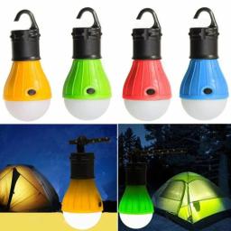 Lanterna portátil com luzes 3led para camping, lanterna pendurada ao ar livre para barraca, pesca e camping - Image 1