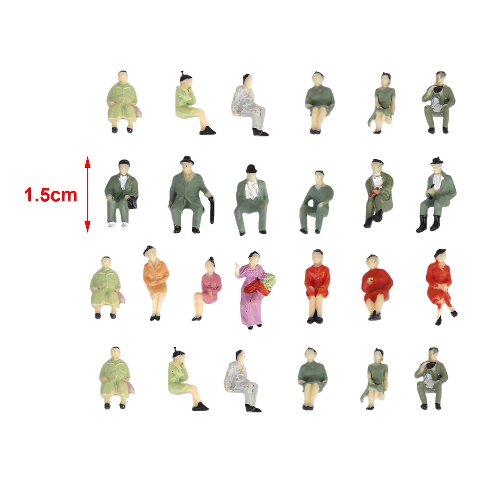 Conjunto de 25 pessoas figuras, trilho modelo, trabalho ferroviário, escala 1:87 ho - Image 1