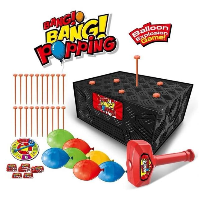 Jogo Interativo Whack a Balão: Diversão em Família com Caixa de Estalo e Explosões Surpreendentes