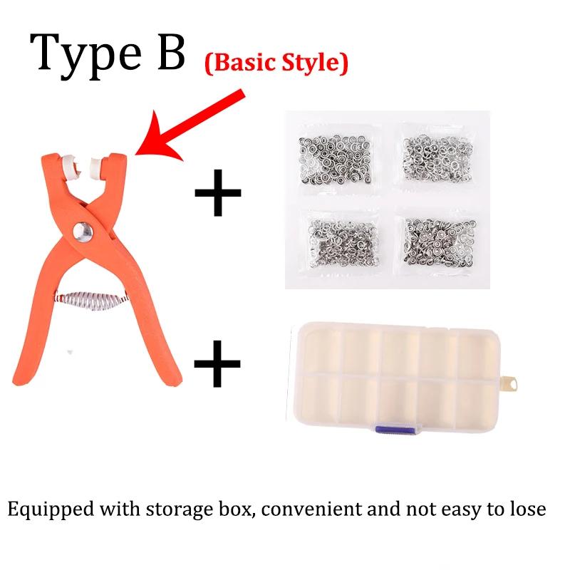 Alicate Ferramenta Metal Snap, DIY Artesanato Suprimentos, Botão De Costura, Kit de Fixação Espessada para Instalar Sacola e Roupas, 400-1200Pcs - Image 1