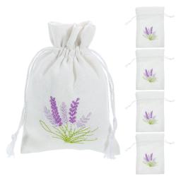Embalagem do carro Sachet Bag, pequeno cordão presente, lavanda Embalagem, lona Satchel, Perfume Titulares, 5 Pcs - Image 6