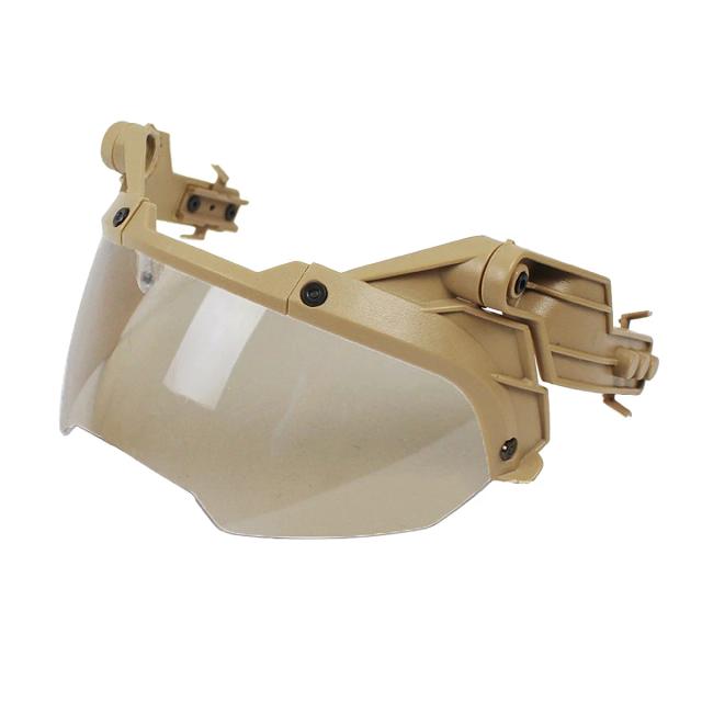 Capacete tático rápido ajustável óculos flip airsoft paintball mich 2000 capacete à prova de vento anti nevoeiro cs wargame proteção óculos