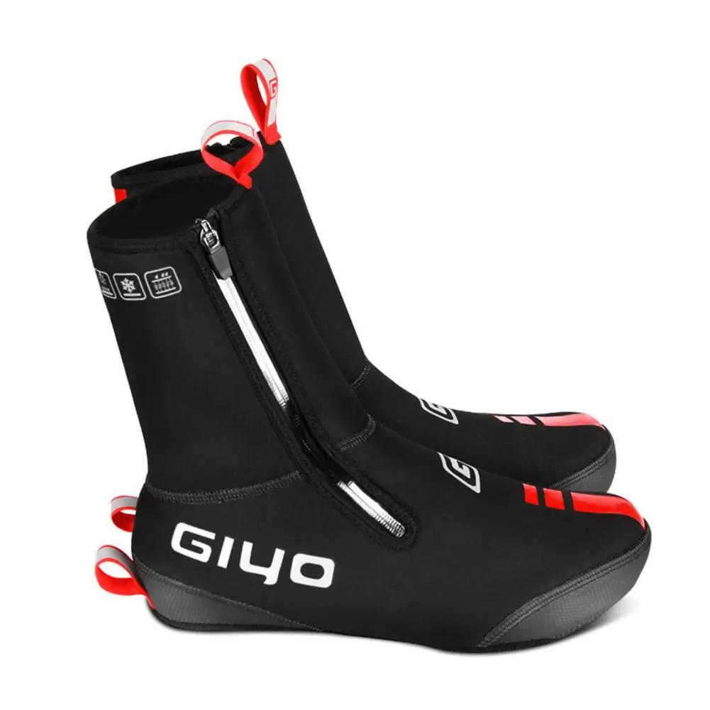 Impermeável ciclismo sapato capas, Windproof, forro de pelúcia, design anti-derrapante, estrada mountain bike - Image 1