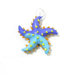 Ornamentos de pingente de vidro de charme de estrela do mar bonitos personalizados Ornamentos coloridos de estrela do mar de vidro para acessórios de fabricação de colar de jóias diy ou decoração de aquário - Image 6